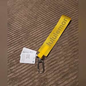 lululemon athletica Yellow Key Fob Wristlet